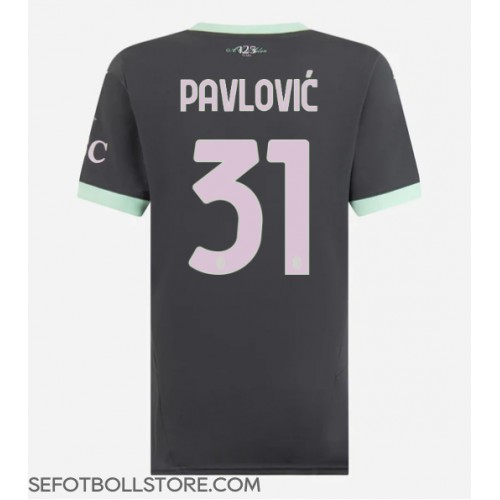 AC Milan Strahinja Pavlovic #31 Replika Tredje Tröja Dam 2024-25 Kortärmad